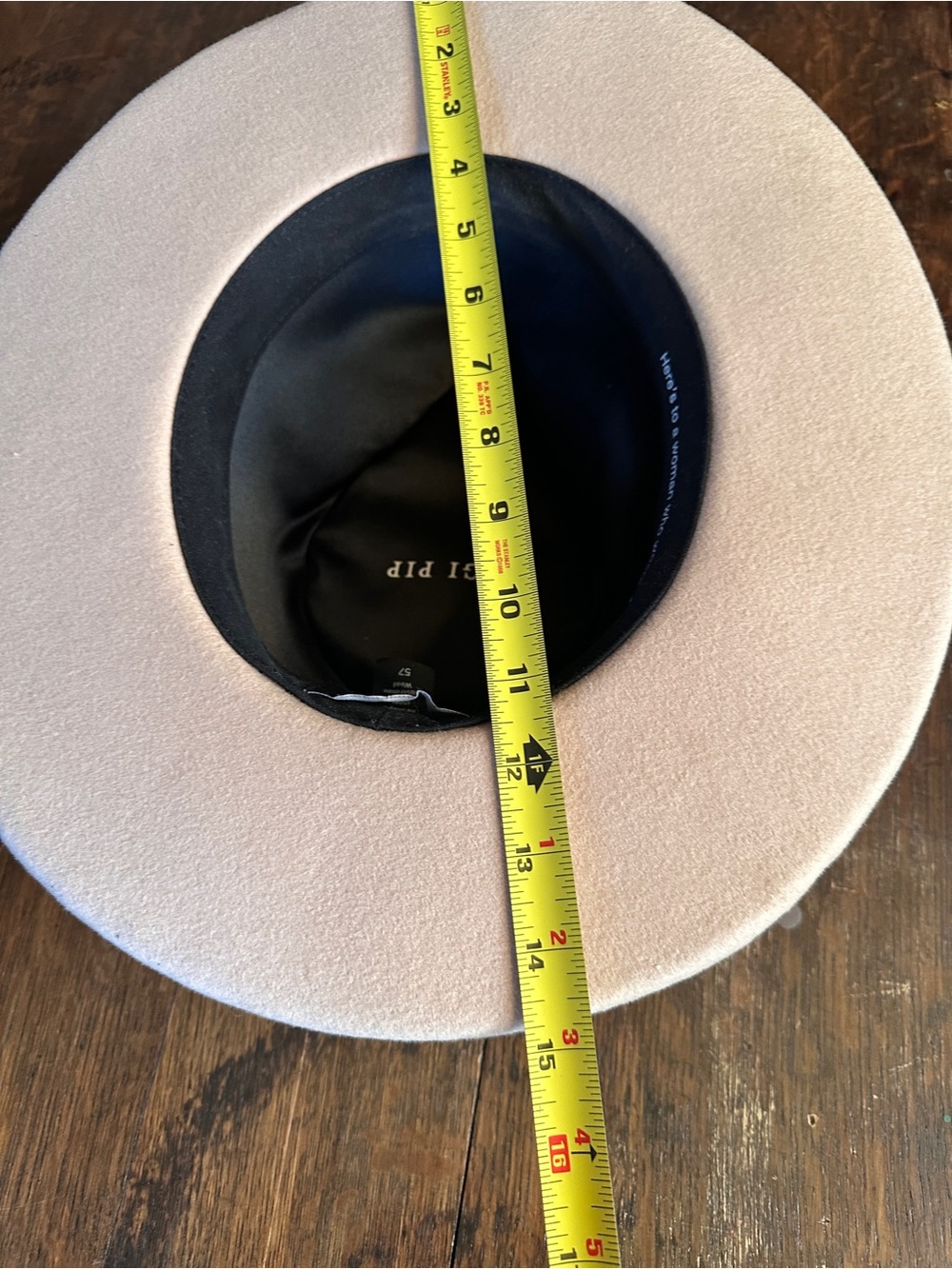 Gigi Pip Monroe Rancher Australian Wool Hat 57 Grey/Oatmeal - Picture 12 of 14